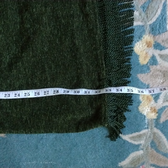 INDIGO MOON MAXI BOHO FRINGE ON BOTTOM NWOT GREEN SKIRT - Picture 5 of 10